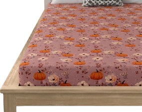 Cearsaf din microfibra PUMPKINS ROSAVIE roz vechi 90x200 cm