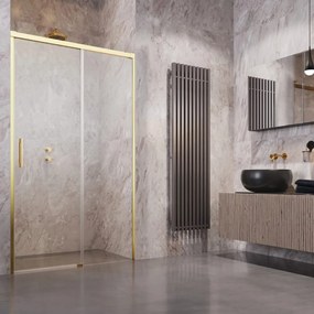 Usa de nisa culisanta Radaway Idea DWJ 130 cm sticla 6 mm finisaj auriu-transparent deschidere dreapta