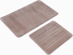 Covorașe de baie maro 2 buc. 50x80 cm Yeni Cizgli – Foutastic