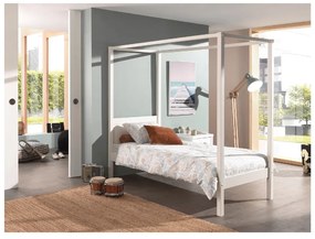 Pat pentru copii alb 90x200 cm PINO CANOPY – Vipack