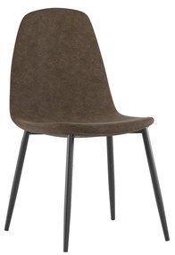 STONES Scaun din piele ecologică 44cm X 50cm H. 84cm | Aosom Romania