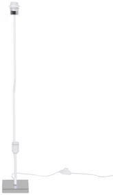 HOMCOM Lampă de Podea cu Design Modern pentru Living, 14x14x120 cm, Alb | Aosom Romania