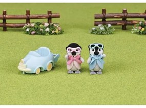 Sylvanian Families Pinguini pentru copii gemeni cumașină