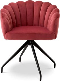 Scaun pivotant design elegant LUX Luzern, Savona faded red