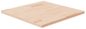 342930 vidaXL Blat de masă pătrat, 60x60x2,5 cm, lemn masiv stejar netratat