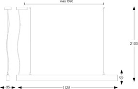 Ideal Lux - Lustră LED suspendată pe cablu OFFICE LED/30W/230V 4000K CRI 90 albă