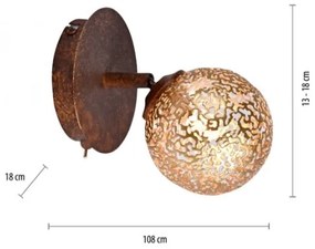 Spot de perete GRETA 1xG9/40W/230V Paul Neuhaus 9031-48