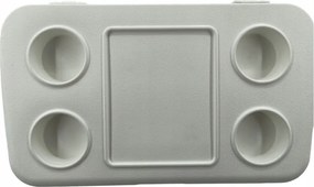 Lada frigorifica cu roti Atlantic 1008728, 45 l, Racire pasiva, 4 suporturi pentru pahare, Albastru