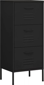 vidaXL Dulap de depozitare, negru, 42,5x35x101,5 cm, oțel
