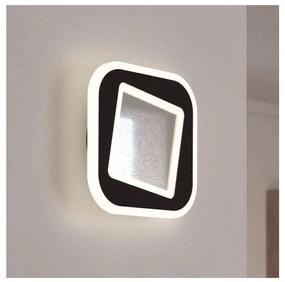 Aplică LED Eglo 901239 MACCHIONI LED/12W/230V 4000K negru