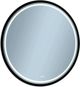 Oglinda cu iluminare LED Venti Baltic 70 cm negru
