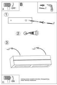 Aplică perete VEGA LINE 1xE27/60W/230V alb