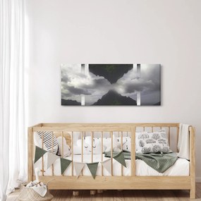 Tablou - Munții din Islanda, colaj geometric (120x50 cm)