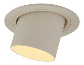 Spot modern integrat bej GU10 50mm rotund orientabil - Installa