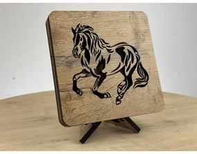 Li-Go 4070/DUB2 - Decorațiune de masă LED, 12W, 230V, 19x19 cm, stejar/cal