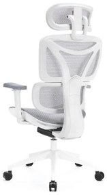 Scaun ergonomic de birou LEVANO gri/alb/negru