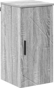 vidaXL Dulap de Baie Pe perete cu ușă Gri Sonoma 30 x 31,5 x 61 cm