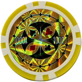 Set de poker GamesPlanet, 300 de jetoane laser Ultimate