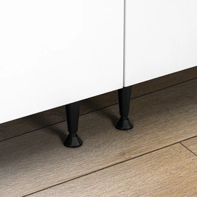 Dulap de bucătărie Primo 220 alb cu blat cromix