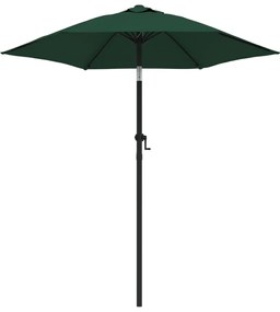 Umbrela de soare, verde, 200 x 211 cm, aluminiu Verde