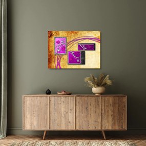 Tablou pe sticlă abstracție (70x50 cm)