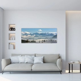 Tablou cu munții înzăpeziți (120x50 cm), în 40 de alte dimensiuni noi