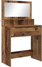 vidaXL Mese de toaletă pentru dormitor Lemn Vechi 80 x 39,6 x 135 cm