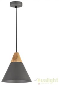 Pendul design modern Bicones gri diam. 22cm MYP359-PL-220-C