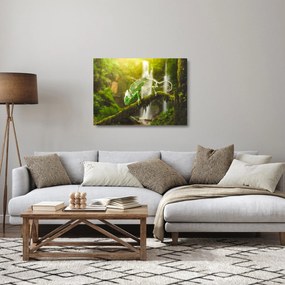 Tablou pe sticlă cu șopârlă (70x50 cm)
