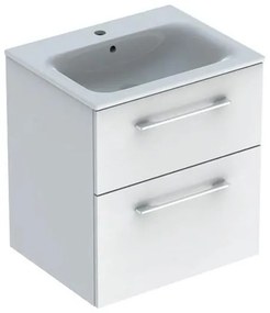 Set mobilier cu lavoar, Geberit, Selnova Square, alb, 60 cm