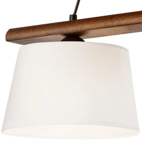 Pendul pe cablu AIDA, 3xE27/60W/230V, Ø25 cm, stejar/nuc