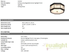 Plafoniera design LUX Bagatelle bronz 112412 HZ
