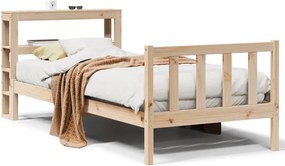 vidaXL Cadru pat fără saltea, 90x190 cm, lemn masiv de pin