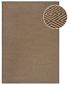 Covor negru/în culoare naturală din iută 160x230 cm Diamond – Flair Rugs