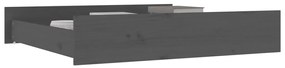 Sertare pentru pat, 2 buc., gri, lemn masiv de pin Gri, 90 x 78 x 18 cm