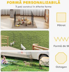 PawHut Țarc pentru Câini și Pui, Spațiu de Joacă | Aosom Romania