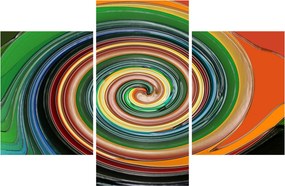 Tablou abstract - spirala colorata (90x60 cm)
