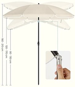 Umbrela de gradina pliabila SOMBRILLA 160 cm, bej