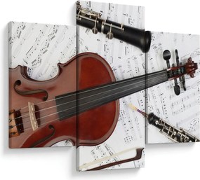 Tablou - Unelte muzicale (90x60 cm)