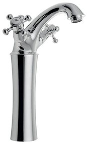 Baterie argintiu-lucios pentru chiuvetă înaltă Antea – Sapho