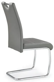 Scaun de bucaterie Amalia, gri/argintiu