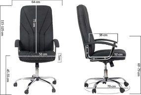 Scaun birou OFF 710 negru