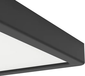Eglo 901329 - Plafonieră LED FUEVA pentru baie, 10,5 W, 230 V, 22 x 22 cm, IP44, neagră