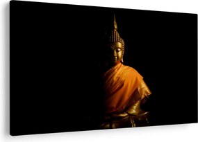 Tablou - Statuia lui Buddha de aur (90x60 cm)