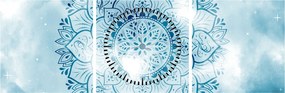 Tablou - Mandala cerească (cu ceas) (90x30 cm)