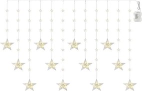 Șir LED pentru exterior 120xLED 3xAA 1,7 m IP44 alb cald
