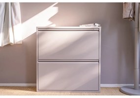 Pantofar gri-bej din metal Billy – Spinder Design