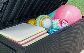 Ladă depozitare pentru grădină Keter Capri maro, 305 l