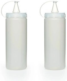 Set 2 recipinte pentru sosuri Hermia 283PLN1204, 2 piese, Plastic, Transparent