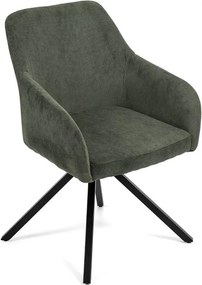 Set - 2 scaune de dining AVENBERG LARO - rotative, verde